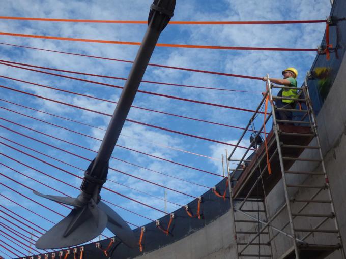 3000m³ Green Double Membrane Biogas Dome installation